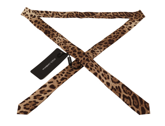 Elegant Leopard Silk Tie