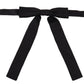 Elegant Black Silk Bow Tie