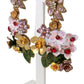 Elegant Fiori Bouquet Clip-On Earrings