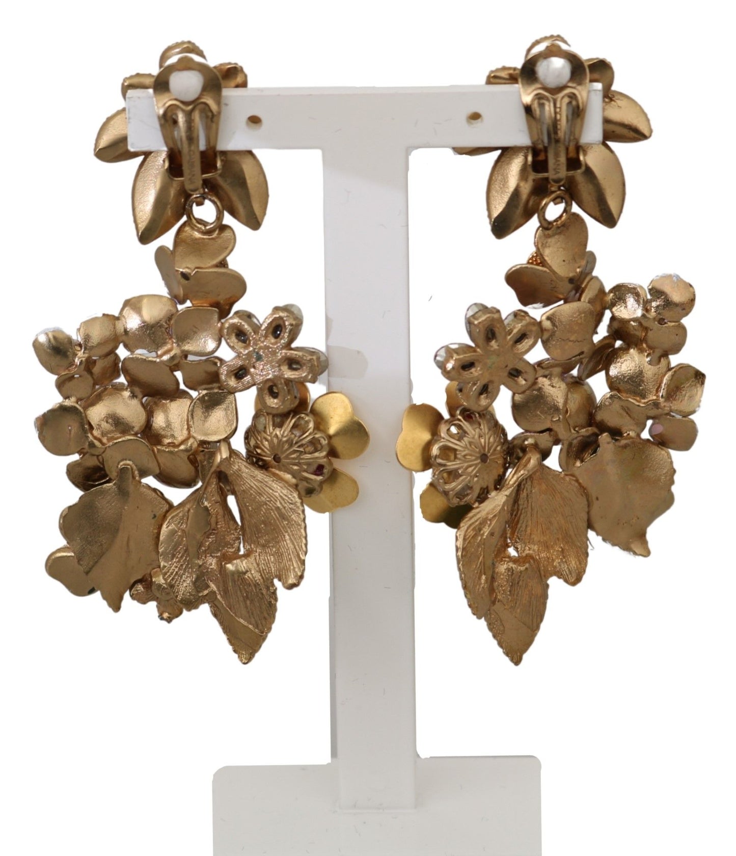 Elegant Fiori Bouquet Clip-On Earrings