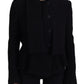 Elegant Double Breasted Wool-Silk Jacket