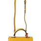 Chic Sunshine Yellow Leather Shoulder Bag