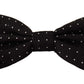 Elegant Polka Dot Silk Bow Tie