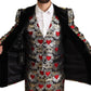 Regal Heart Print Three-Piece Suit