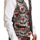Regal Heart Print Three-Piece Suit
