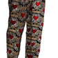Regal Heart Print Three-Piece Suit