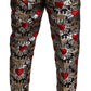 Regal Heart Print Three-Piece Suit