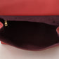 Chic Red Leather Sicily Shoulder Bag