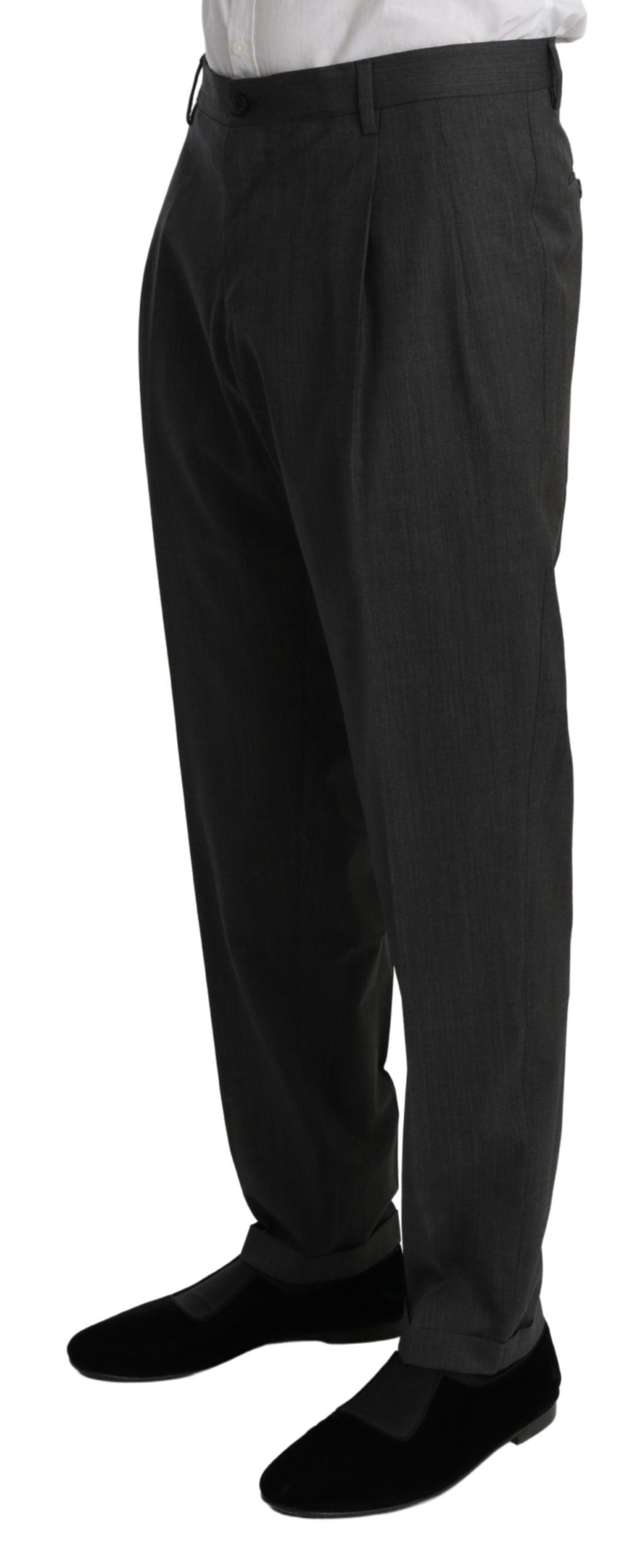 Elegant Slim Fit Dress Pants in Gray