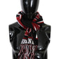 Opulent Cashmere Mens Scarf in Royal Love Print