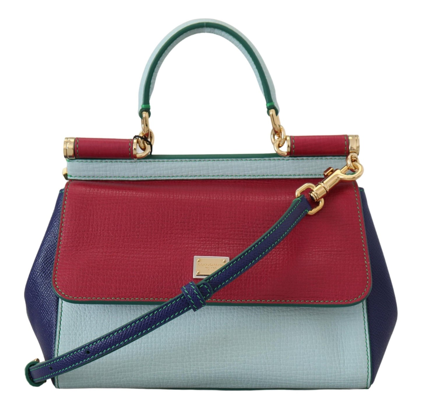 Elegant Multicolor Leather Shoulder Bag