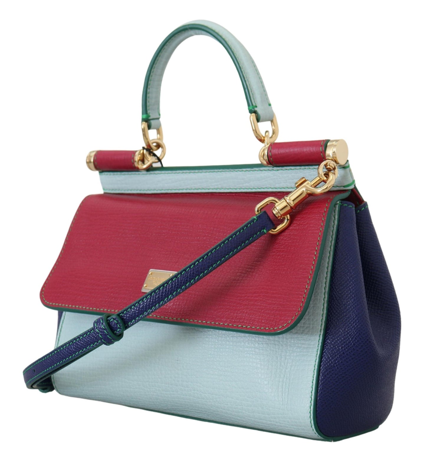 Elegant Multicolor Leather Shoulder Bag