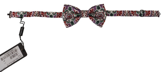 Multicolor Silk Bow Tie Elegant Accessory