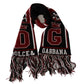 Opulent Cashmere Mens Scarf in Royal Love Print