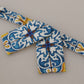 Majolica Print Silk Bow Tie Luxury Neckwear