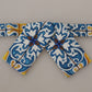 Majolica Print Silk Bow Tie Luxury Neckwear