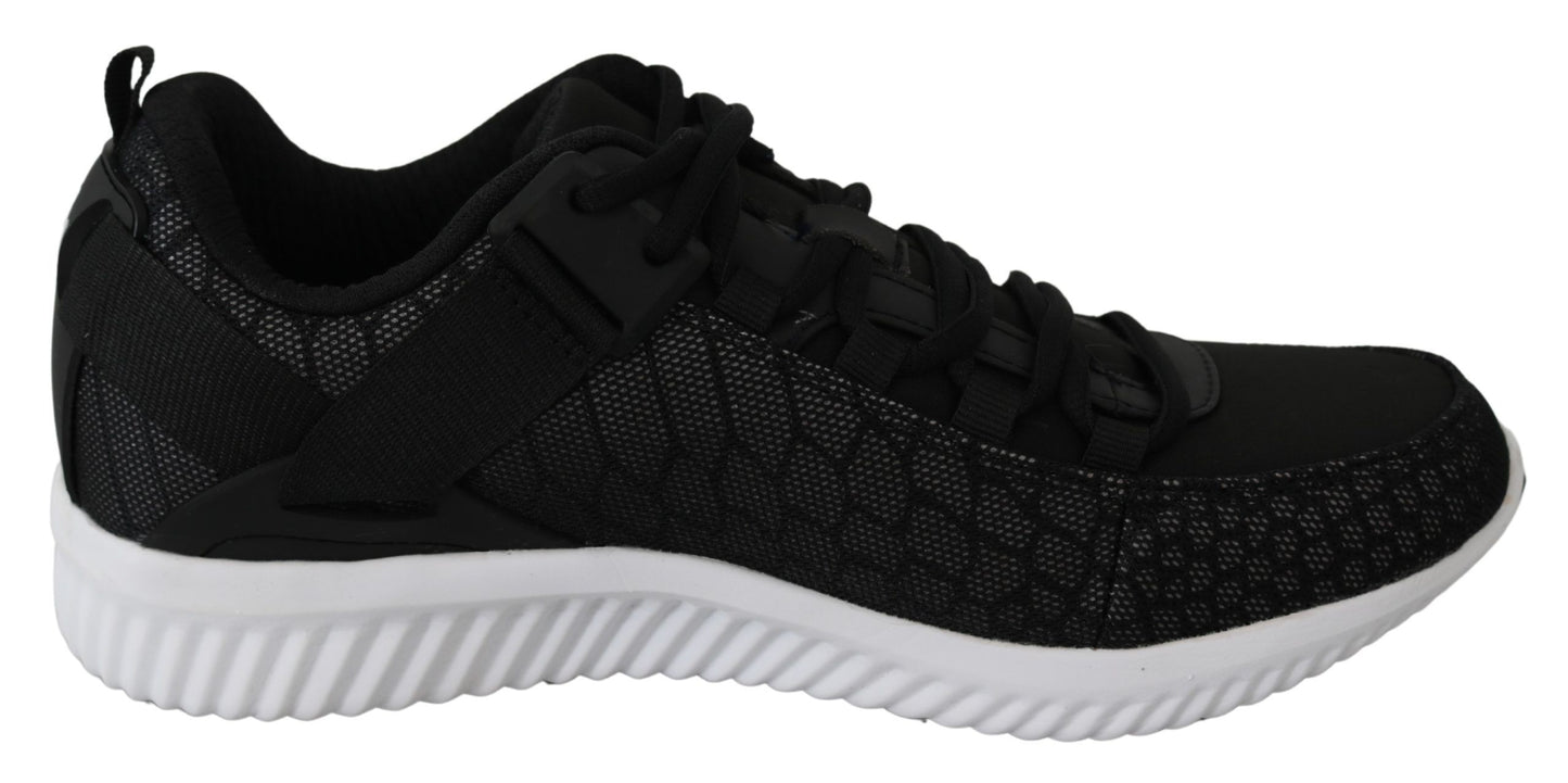 Sleek Black Adrian Sport Sneakers for Men