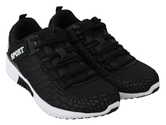 Sleek Black Adrian Sport Sneakers for Men