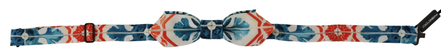 Majolica Print Silk Bow Tie