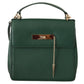 Elegant Green Leather Shoulder Bag