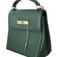 Elegant Green Leather Shoulder Bag