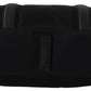 Elegant Black Nylon Leather Messenger Bag