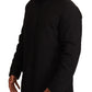 Sleek Black Lightweight Hooded Windbreaker