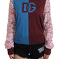 Multicolor Lace Round Neck Pullover Sweater