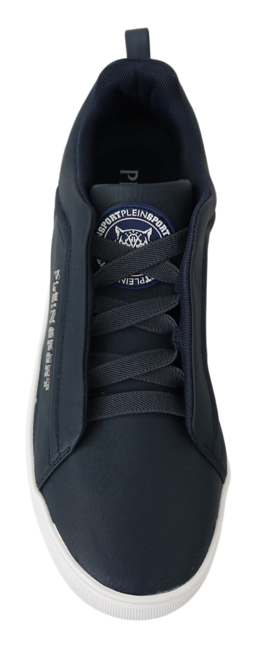 Elevate Your Game: Navy Blue Leather Sneakers