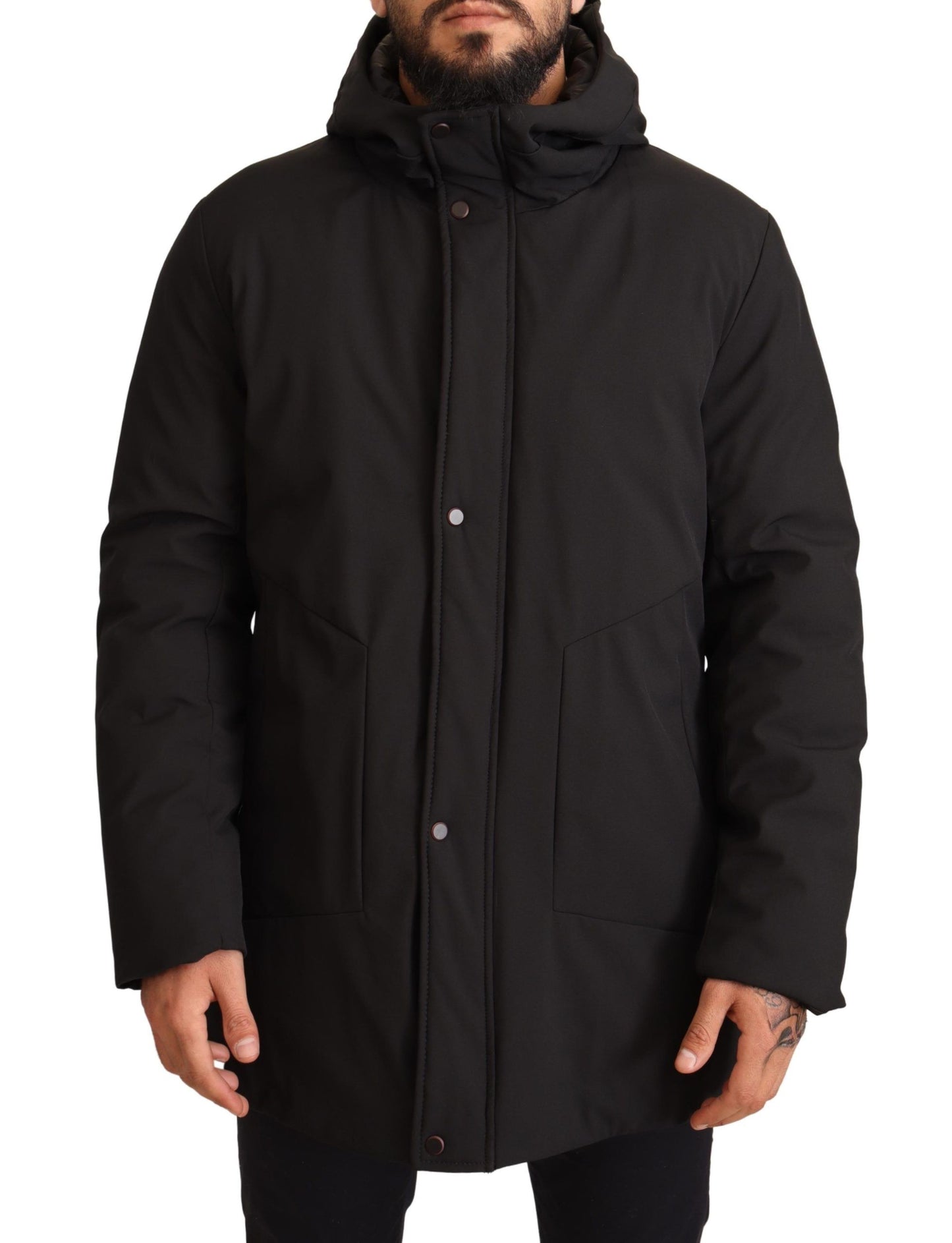 Elegant Lightweight Black Windbreaker