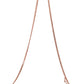 Elegant Rose Gold Leather Shoulder Bag