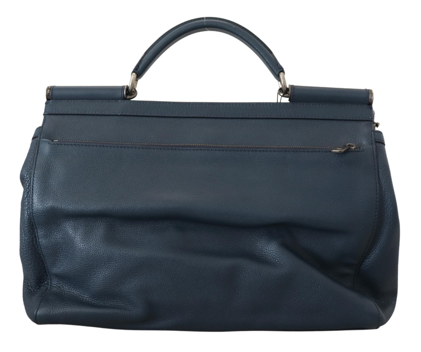 Elegant Blue Leather Work Bag