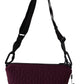 Chic Maroon Neoprene Crossbody Bag