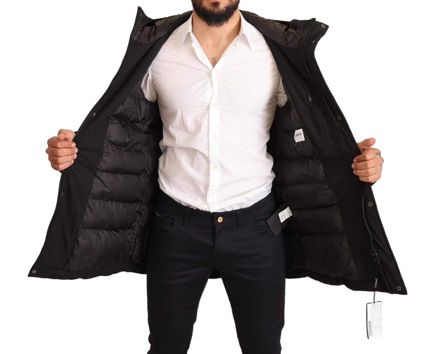 Elegant Lightweight Black Windbreaker