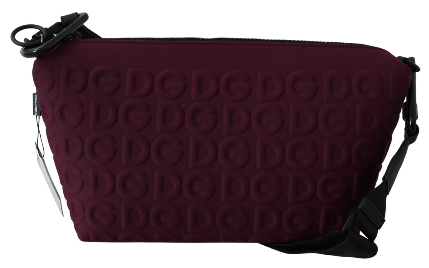 Chic Maroon Neoprene Crossbody Bag