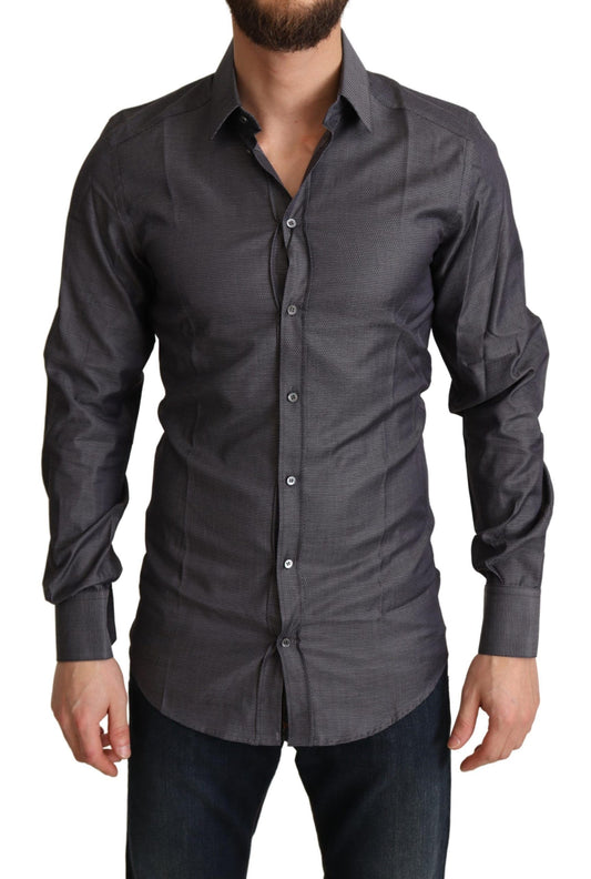 Elegant Slim Fit Striped Dress Shirt