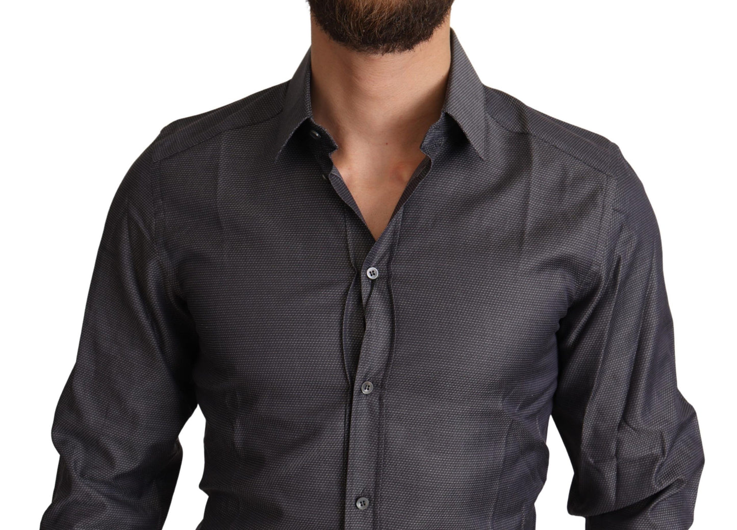 Elegant Slim Fit Striped Dress Shirt