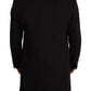 Gray Long Cashmere Coat Jacket