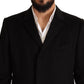 Gray Long Cashmere Coat Jacket