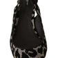 Silver Leopard Slingback Pumps