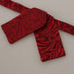Elegant Silk Red Bow Tie