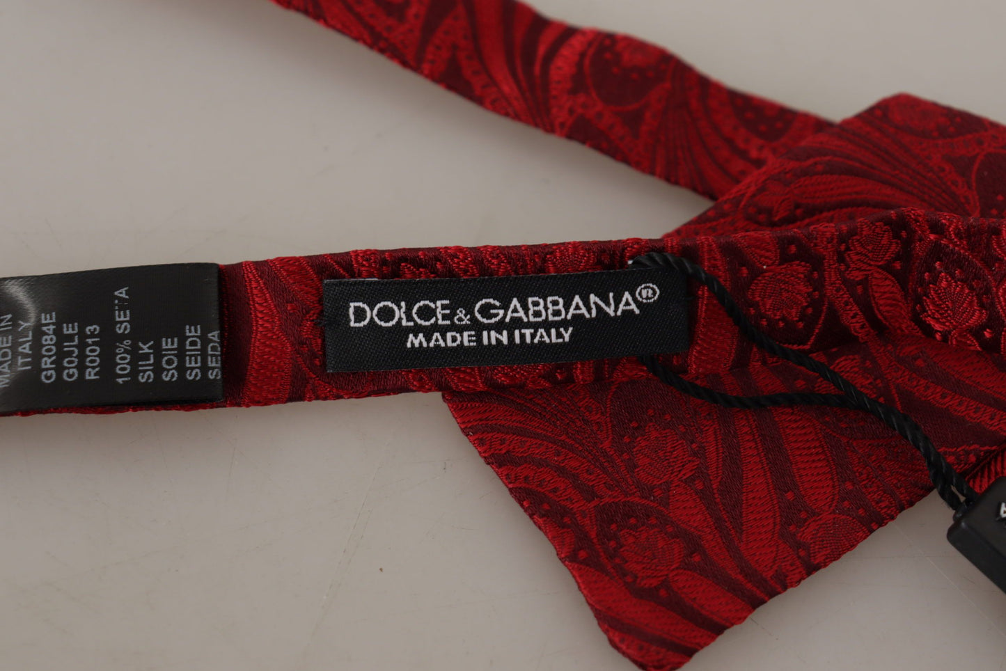 Elegant Silk Red Bow Tie