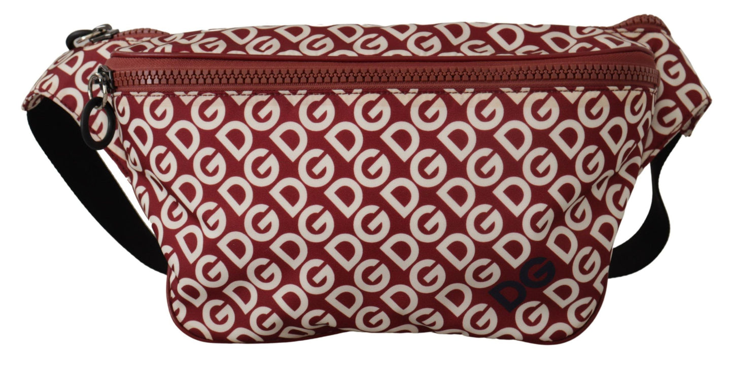 Glamorous Red Logo Waist Bag Fanny Pack