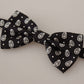 Elegant Black Silk Bow Tie