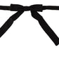 Elegant Black Silk Bow Tie