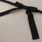 Elegant Black Silk Bow Tie