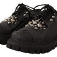 Sleek Studded Leather Sneakers