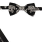Elegant Black Silk Bow Tie