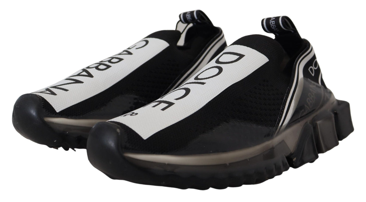 Elegant Sorrento Sock Sneakers in Monochrome