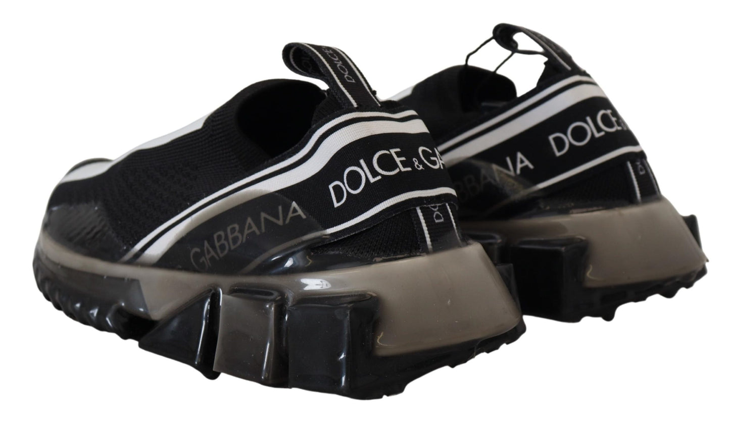 Elegant Sorrento Sock Sneakers in Monochrome